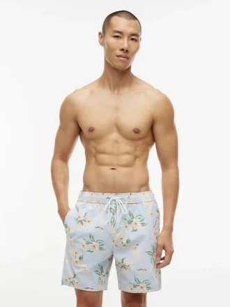 Bañador de 18 cm con estampado floral