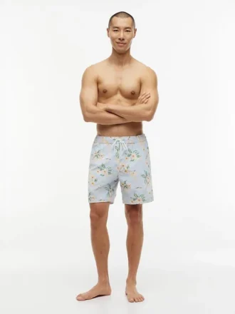 Bañador de 18 cm con estampado floral