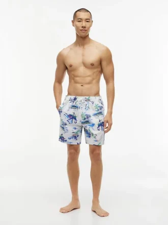 Bañador de 7″ con estampado de surf