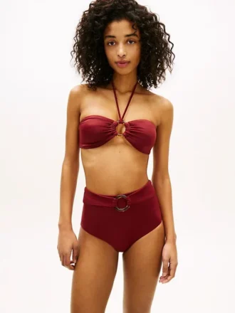 Bikini de talle alto con aro para las partes de abajo