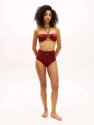 Bikini de talle alto con aro para las partes de abajo