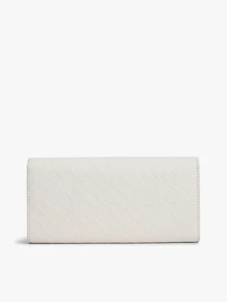 Billetera grande con solapa y monograma integral
