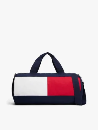 Bolsa de viaje con logotipo de bandera en bloques de color