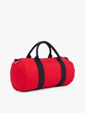 Bolsa de viaje con logotipo y rayas de bandera para niños