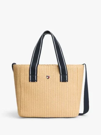 Bolso cruzado de rafia para niñas