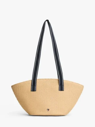 Bolso de hombro de rafia para niñas