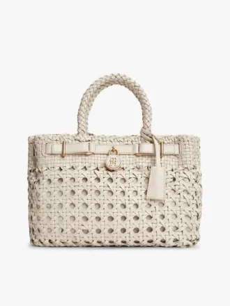 Bolso mini tote de cuero trenzado Bolso mini tote de cuero trenzado