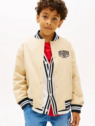 Bomber de sarga peached para niños