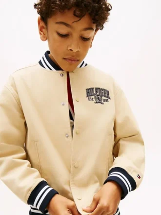 Bomber de sarga peached para niños