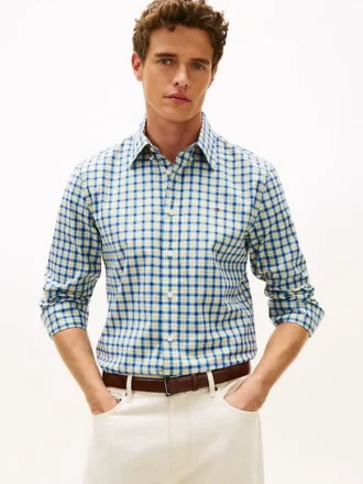 Camisa de cuadros de corte regular para todo el día Camisa de cuadros de corte regular para todo el día