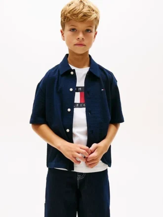 Camisa de seersucker para niños