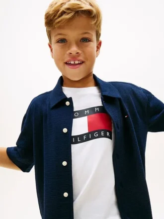 Camisa de seersucker para niños