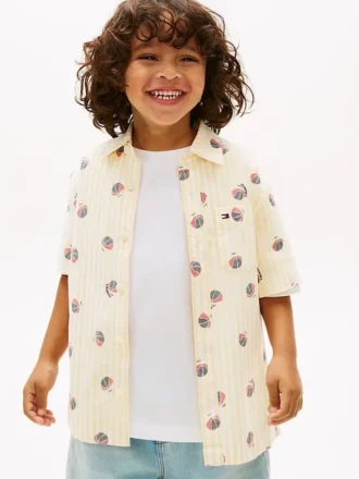 Camisa elástica con bolsillo de baloncesto para niños