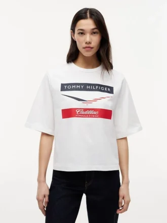 Camiseta Boxy Chevron de Tommy x Cadillac F1® Team