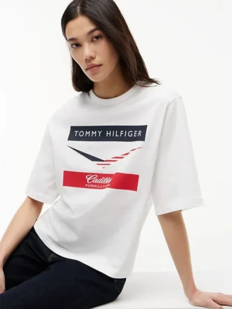 Camiseta Boxy Chevron de Tommy x Cadillac F1® Team