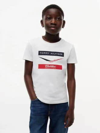 Camiseta Chevron Tommy x Cadillac F1® Team para niños
