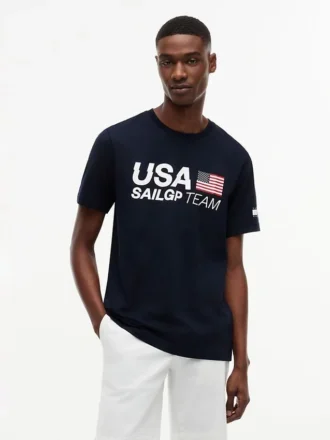 Camiseta con el logotipo de Tommy x US SailGP Team