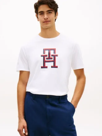 Camiseta con logotipo monograma