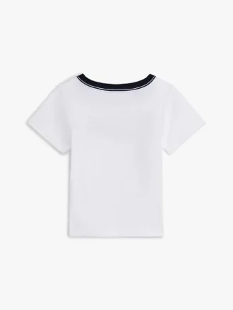 Camiseta de bebés con logotipo y rayas de bandera