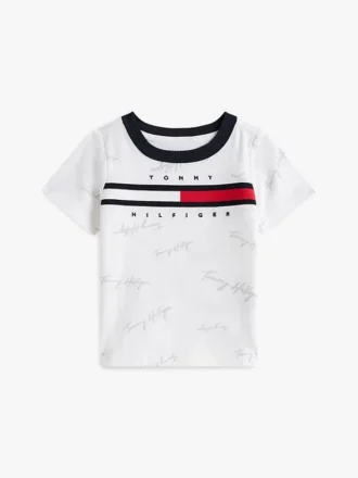 Camiseta para bebés con el logotipo de la bandera a rayas