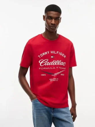 Camiseta retro con chevrón Tommy x Cadillac F1® Team