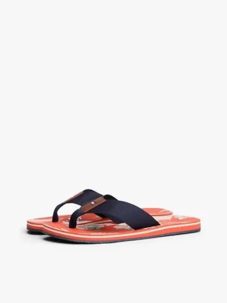 Chanclas con estampado floral
