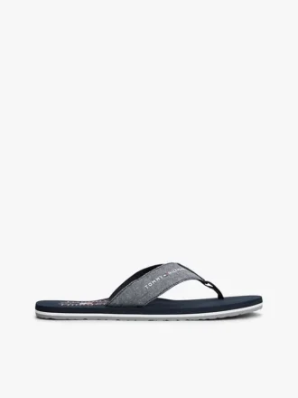 Chanclas de lino y cambray