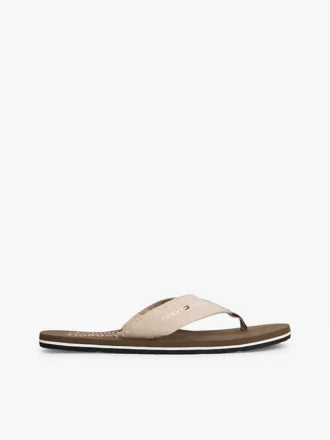 Chanclas de lino y cambray