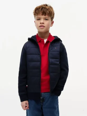 Chaqueta acolchada con capucha para niños