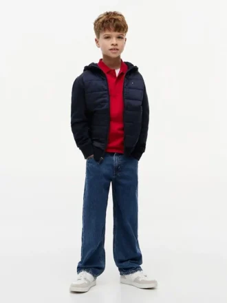 Chaqueta acolchada con capucha para niños