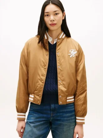 Chaqueta bomber universitaria repelente al agua