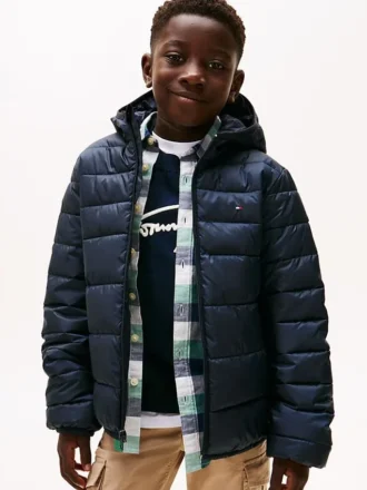 Chaqueta plegable resistente al agua para niños