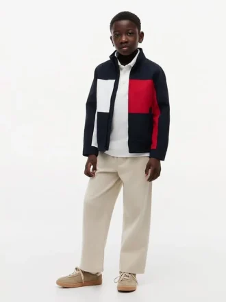 Chaqueta Regatta con bandera Hilfiger para niños
