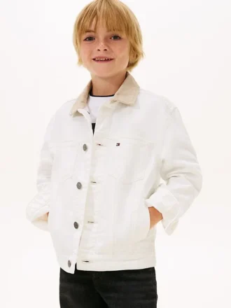 Chaqueta vaquera con logo de bandera para niños