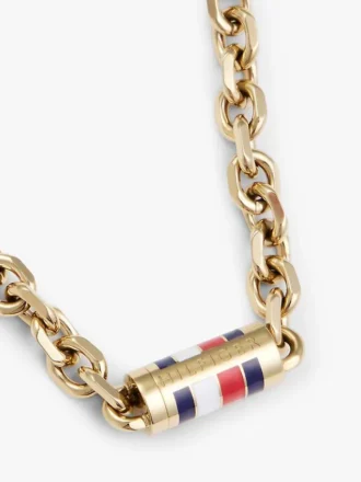 Collar de eslabones con rayas emblemáticas
