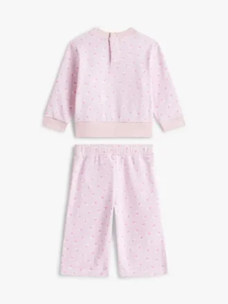 Conjunto de camiseta con estrellas y pantalones de pierna ancha para bebés