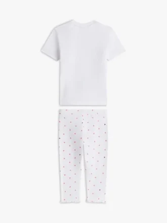 Conjunto de camiseta y leggings de punto calado para bebés