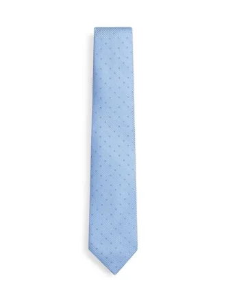 Corbata de mezcla de seda con diseño de ojo de pájaro