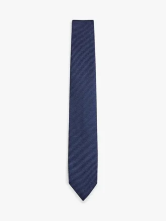 Corbata de mezcla de seda con estampado geométrico
