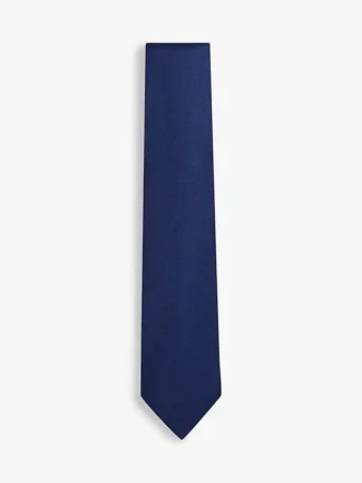 Corbata lisa con diseño en espiga