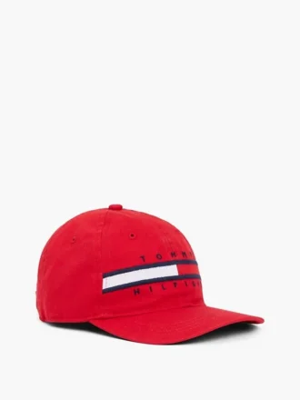 Gorra de béisbol con logotipo de rayas y bandera para niños