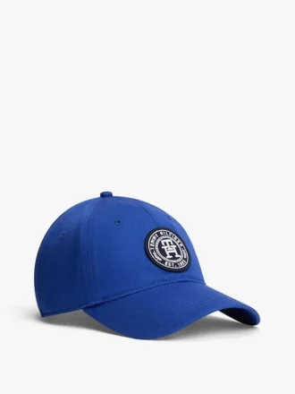 Gorra de béisbol con parche circular con monograma