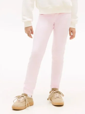 Leggings infantiles con el logotipo de Tommy estilo universitario