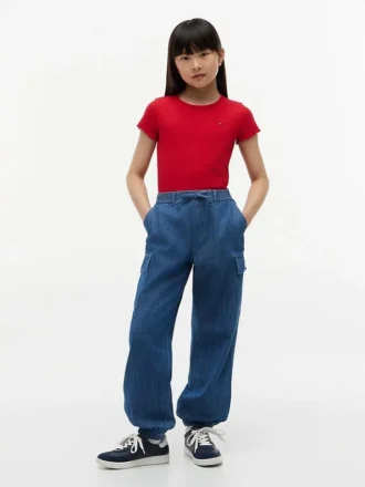 Pantalón cargo elástico para niños
