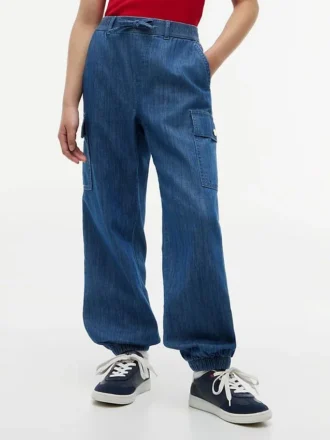 Pantalón cargo elástico para niños