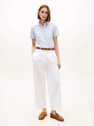 Pantalón chino de sarga plisado