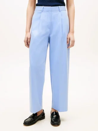 Pantalón chino de sarga plisado