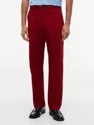 Pantalón chino elástico teñido en prenda de la línea New York Label
