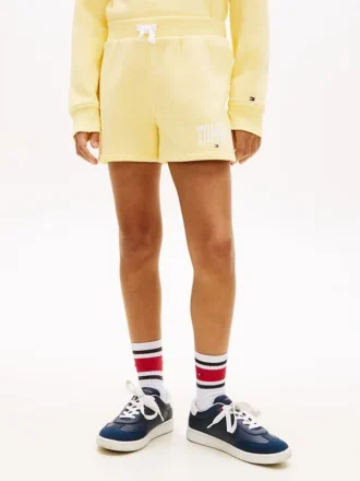 Pantalón corto con logo Tommy para niña