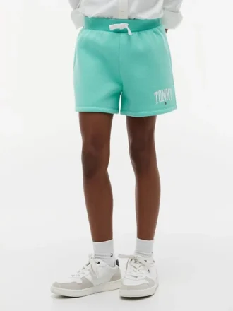 Pantalón corto con logo Tommy para niña